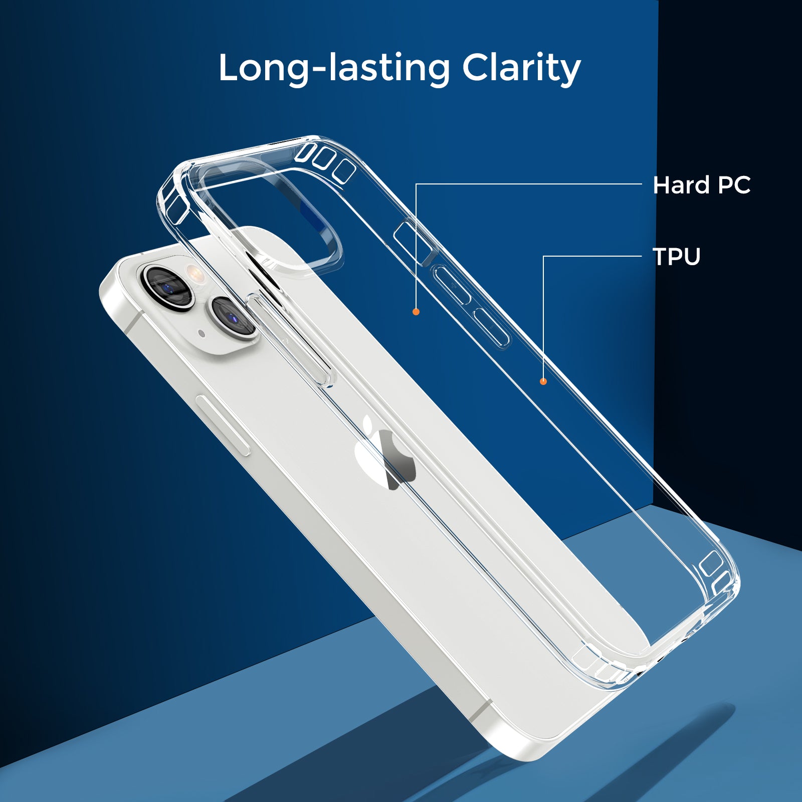 AHASTYLE PC06 telefoncover til iPhone 13 mini Støvtæt klar pc TPU cover til mobiltelefon skal AHASTYLE PC06 telefoncover til iPhone 13 mini Støvtæt klar pc TPU cover til mobiltelefon skal